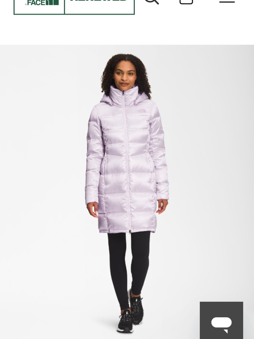 The North Face Women's Light Lavender Long Puffer Coat